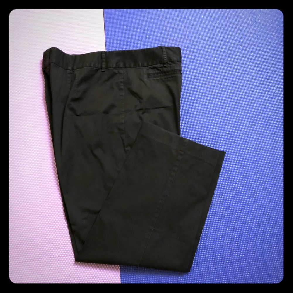 Talbots Woman’s Cotton Crop Pants (black)